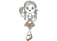 Stickdatei - Bayrisches Mädel 3